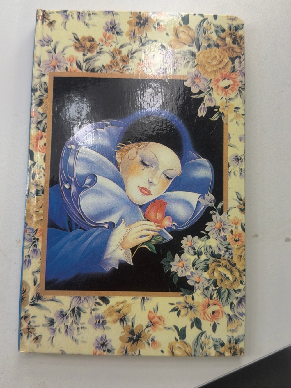 Vintage  Stationery,scented,HARLEQUIN  ROSE CLOWN  FOLDER STYLE Writing,(code21)